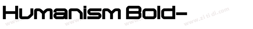 Humanism Bold字体转换
